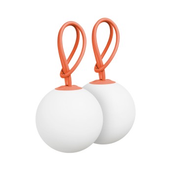 Portable and rechargeable tangerine Bolleke Fatboy LED pendant lamp IP55