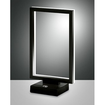 Bard LED table lamp 15watt black 3394-30-101 Fabas. LED lamp in black metal and methacrylate diffuser