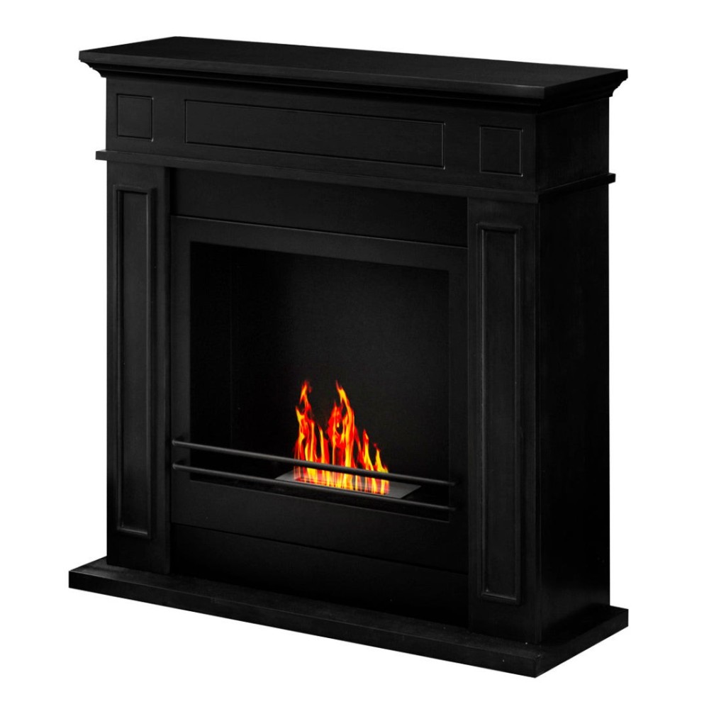 Bioethanol fireplace floor biofireplace JEFFERSON Black L 89.5 x H90.5 x D28