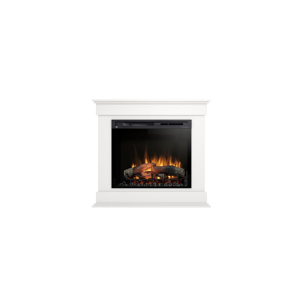 Lenox 28-inch floor-standing electric fireplace made of free-standing MDF laminate with LED. Power of 1400watts