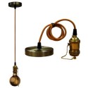VINTAGE PENDANT WITH CABLE AND E27 LAMPHOLDER