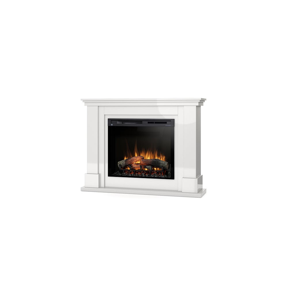 Electric fireplace from the floor Luena 28 inches in laminate MDF free installation Led. Power of 1400watt