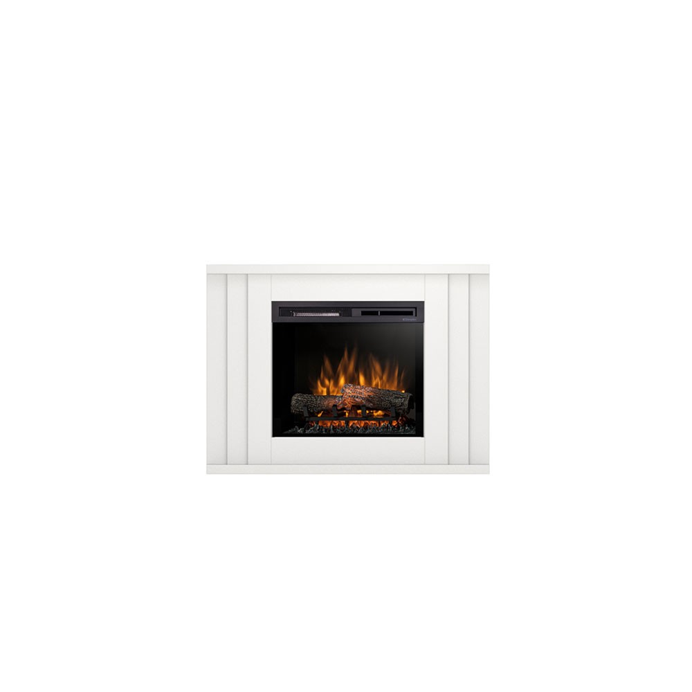 Electric fireplace Paria 23 inches laminate MDF free installation with Led. Power of 1400watt