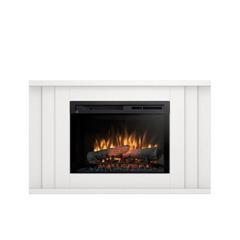 Electric fireplace from the ground Paria 26 inches in laminate MDF free installation Led. Power of 1400watt