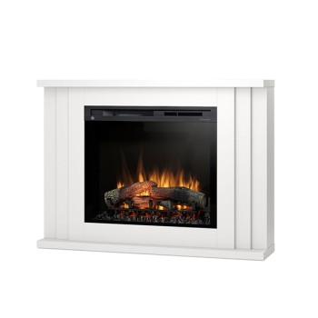 Electric fireplace Paria 28 inches laminate MDF free installation with Led. Power of 1400watt