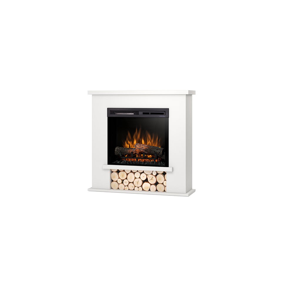 Electric fireplace from the floor Tula 23 inches in laminate MDF free installation Led. Power of 1400watt