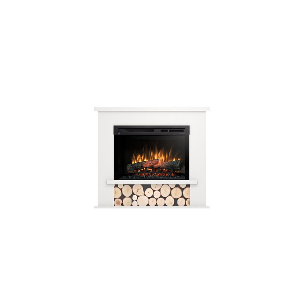 Electric fireplace from the floor Tula 26 inches in laminate MDF free installation Led. Power of 1400watt