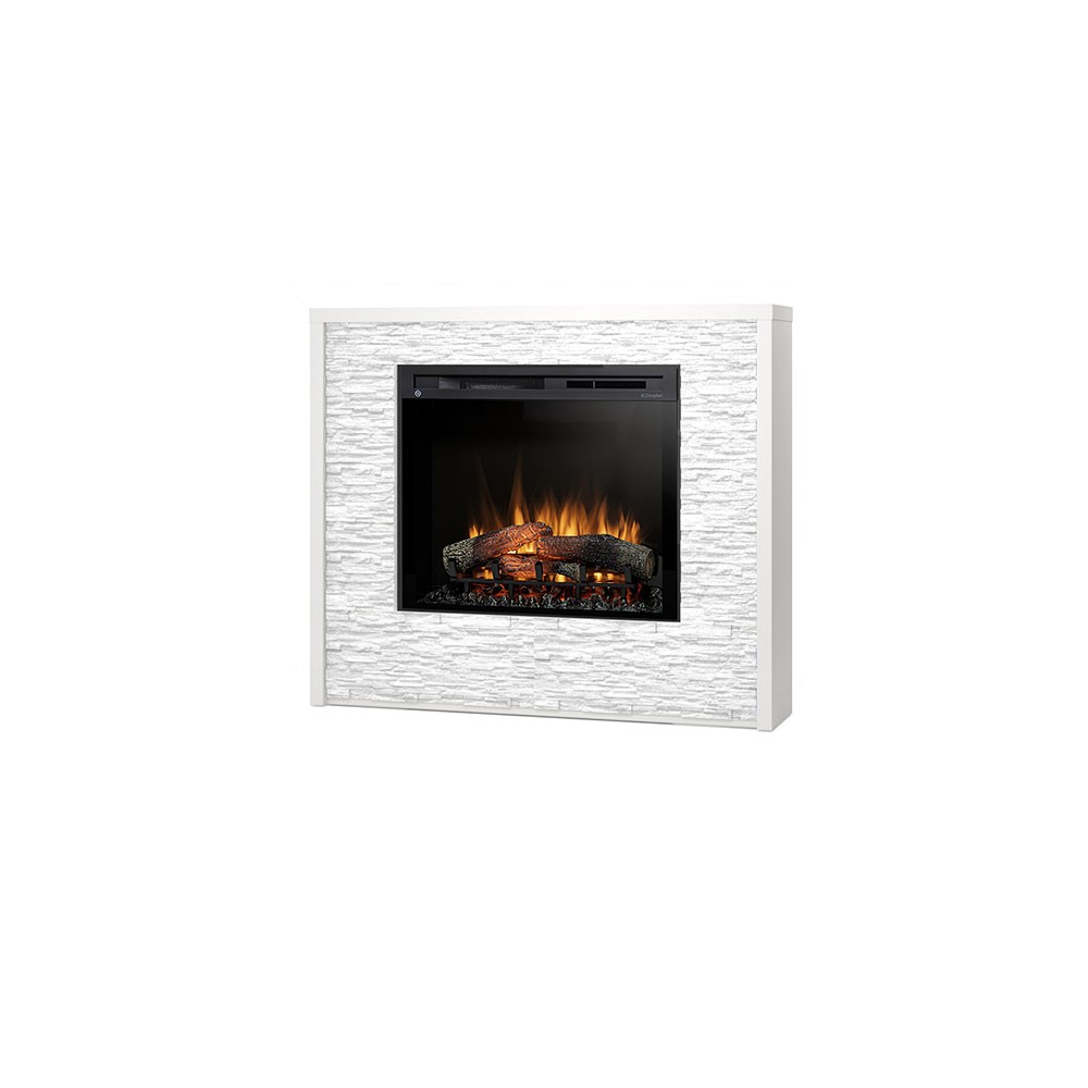 Electric fireplace from the ground Verde 28 inches in laminate MDF free installation with Led. Power of 1400watt