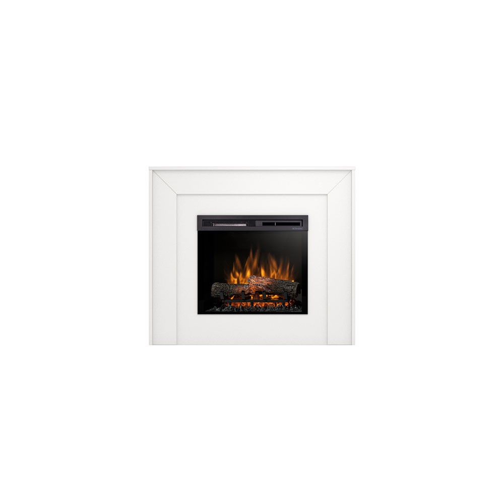 Electric fireplace from the ground Zuni 23 inches in laminate MDF with free installation Led. Power of 1400watt