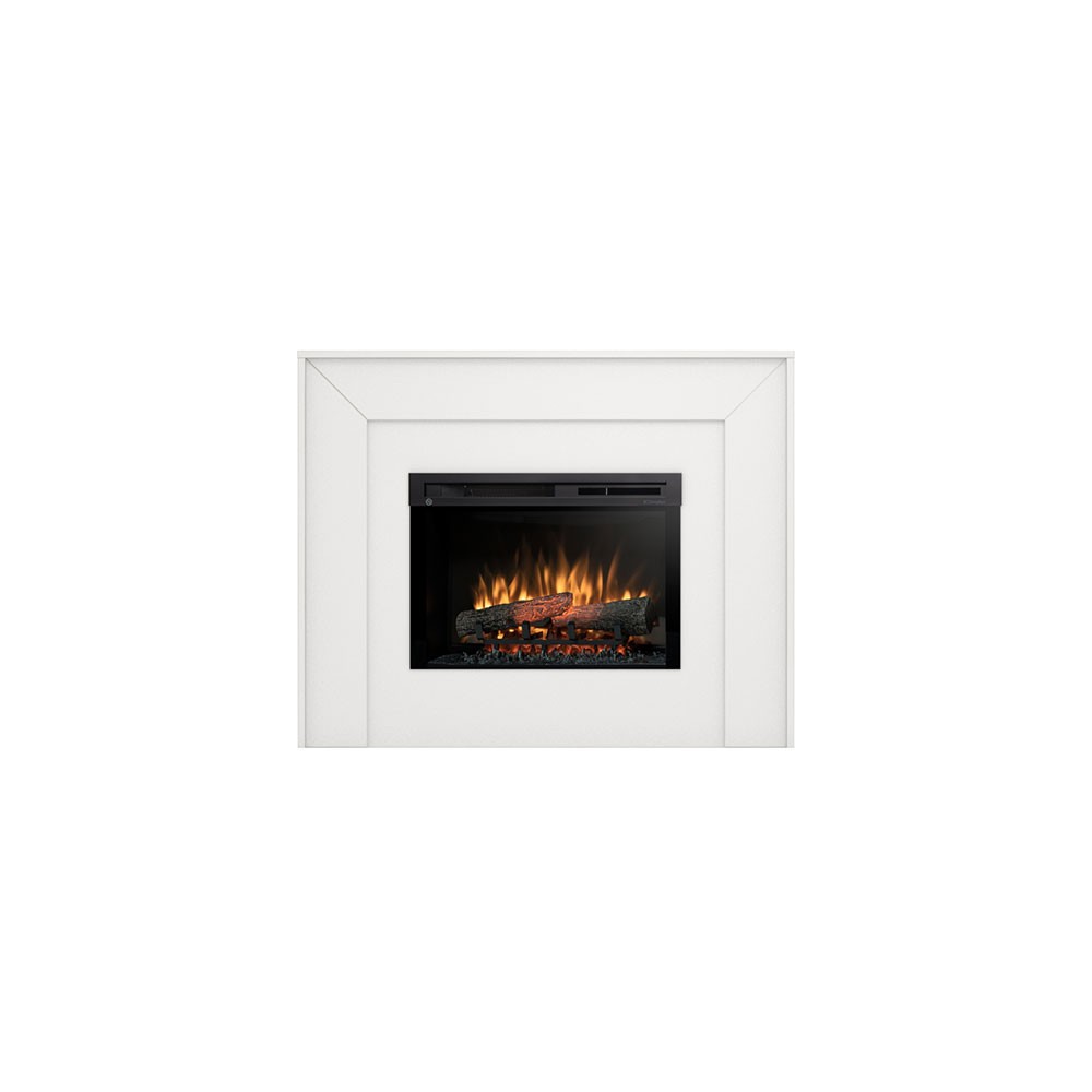 Electric fireplace from the ground Zuni 26 inches in laminate MDF with free installation to Led. Power of 1400watt