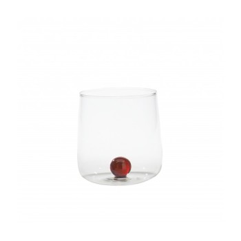 Bilia Zafferano borosilicate glass set 6 pieces color Amber. Resistant to thermal shock