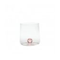 Bilia Zafferano borosilicate glass set 6 pieces color Pink. Resistant to thermal shock