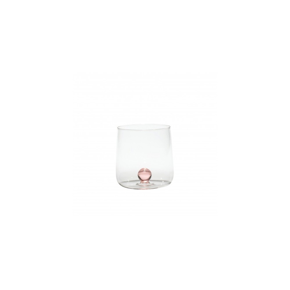 Bicchiere borosilicato Bilia Zafferano set 6 pezzi colore Rosa. Resistente agli shock termici