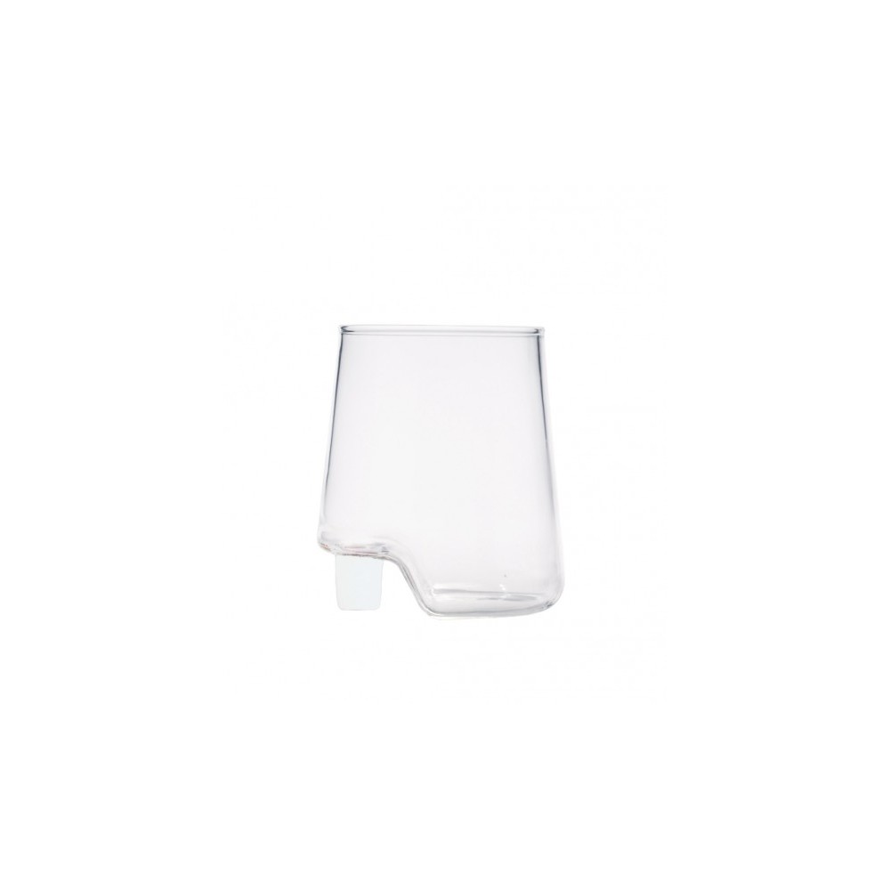copy of Gamba de Vero Zafferano Glass borosilicate White color box 6 pieces. Resistant to thermal shock