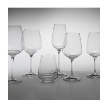 Zafferano Glass Tumbler Water-White Wines - Experiences set 6 pieces. dishwasher safe at 60° C.