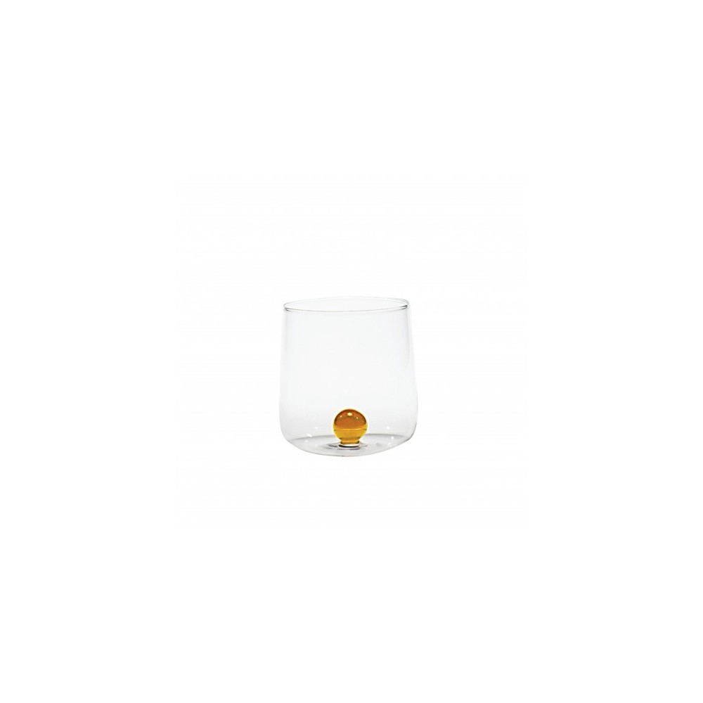 Borosilicate glass Bilia Saffron set of 6 pieces gold yellow