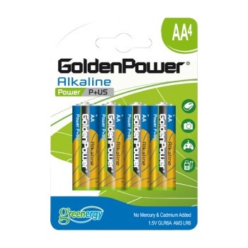 BLISTER OF 4 AA 1,5V STYLE BATTERIES IDEAL FOR TABLE LAMPS, MOUSES AND ELECTRONIC APPLIANCES