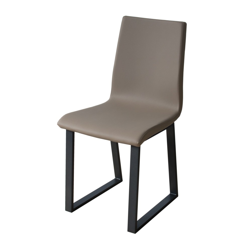 Baffy chair Anthracite legs cushion Tortora 52 (Tecno type)