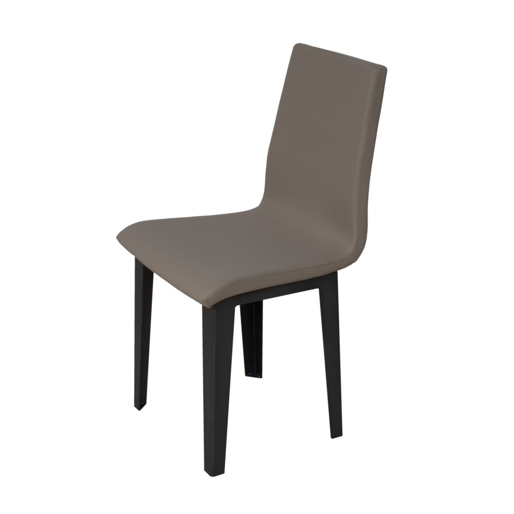 Armida chair Anthracite legs dove gray cushion 52 (conical legs)