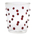 Zafferano Party Tumbler Red 45 Cl Set 6 Pieces In Glass