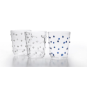 Zafferano Party Tumbler Blue 45 Cl Set 6 Pieces In Glass