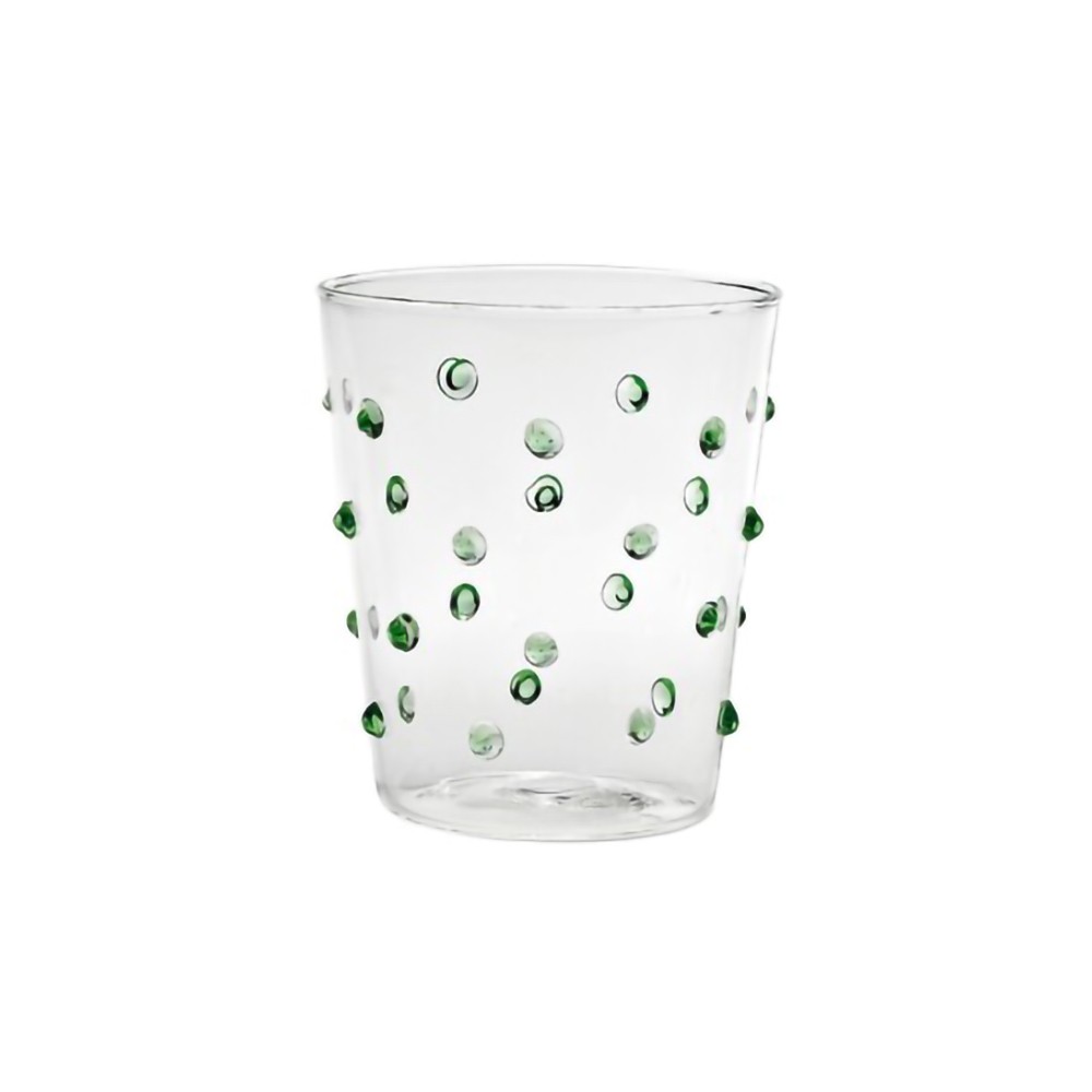 Zafferano Party Tumbler Green 45 Cl Set 6 Pieces In Glass