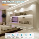 Kit Striscia LED COB 1m IP65 4000K 12V con Dimmer - Luce Intelligente Regolabile, Telecomando RF Incluso