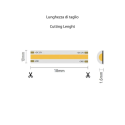 COB LED Strip Kit 1m IP65 4000K 12V with Dimmer - Intelligent Dimmable Light, RF Remote Control Included