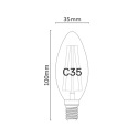 Oliva Dimmable LED Bulb 6W 2700K E14
