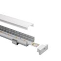 2m flat aluminum profile kit for LED strips L2000x17.4x7mm
