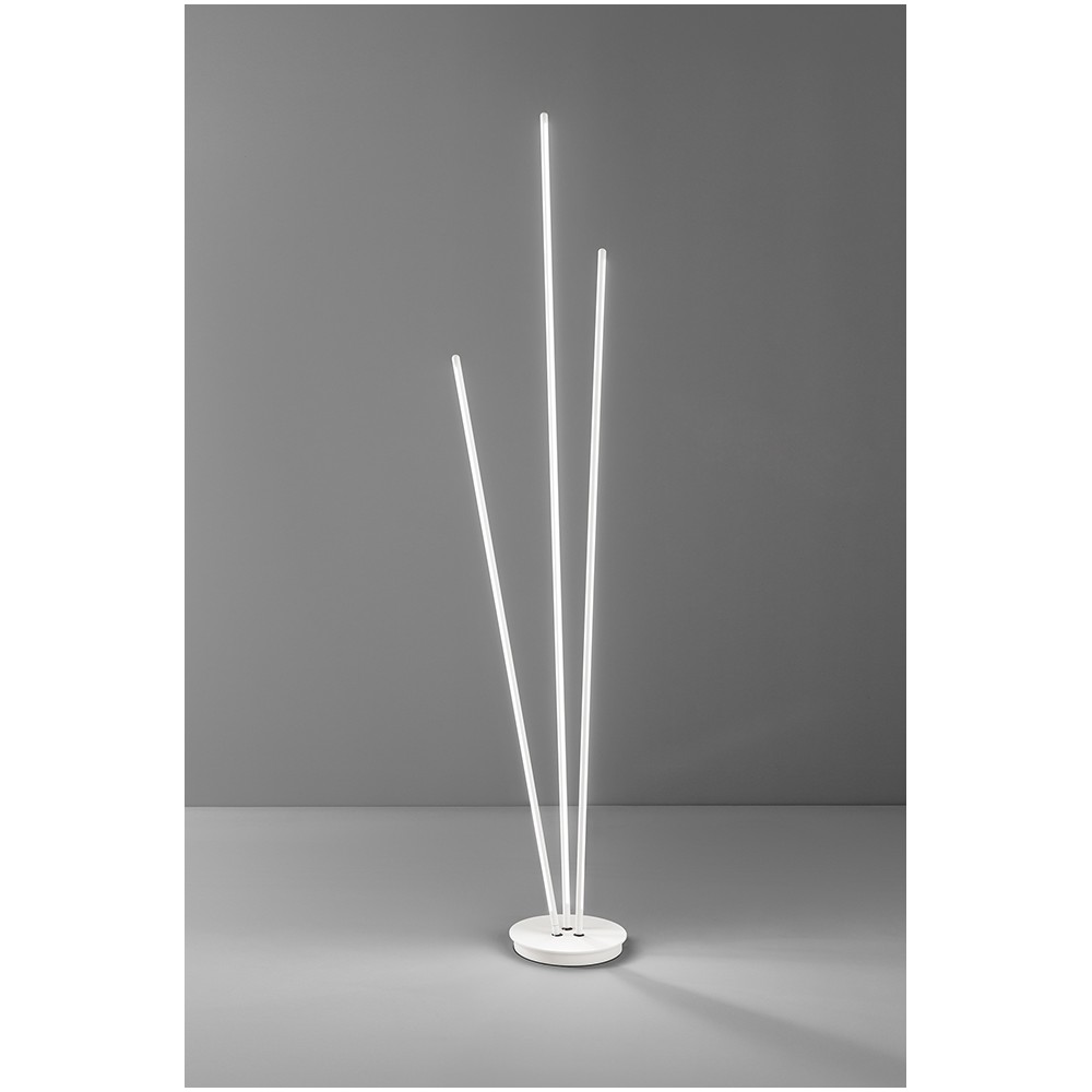 TWINS LED floor design lamp by Perenz in white metal