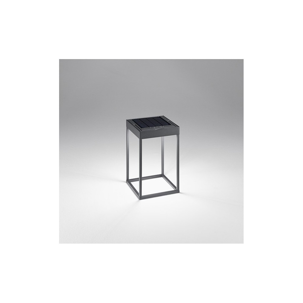CAGE solar and rechargeable table lamp by Perenz Dark Grey H30cm