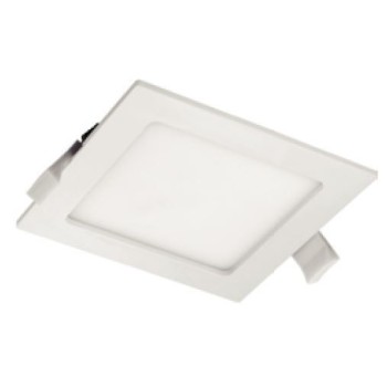 Square recessed 18 watt led spotlight for plasterboard ideal for shops, furniture factories, restaurants, bars or offices.