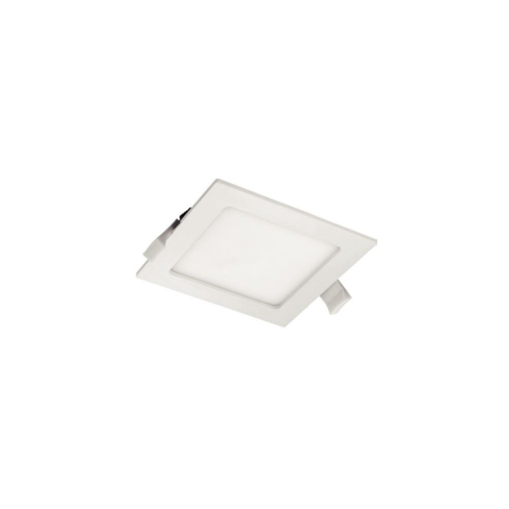 Square recessed 18 watt led spotlight for plasterboard ideal for shops, furniture factories, restaurants, bars or offices.