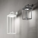 CAGE solar and rechargeable table lamp by Perenz Matt White H50cm