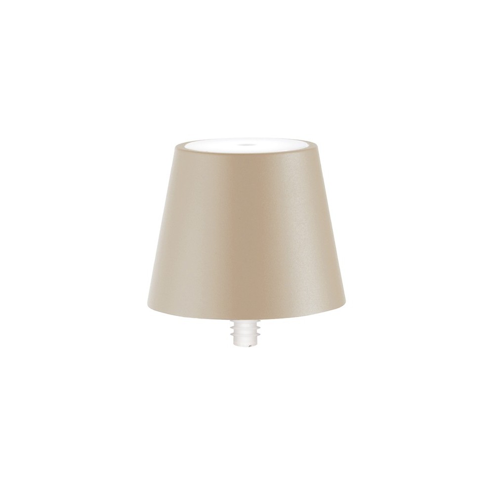 copy of Poldina STOPPER LED lamp by Zafferano, rechargeable and portable, Sand colour