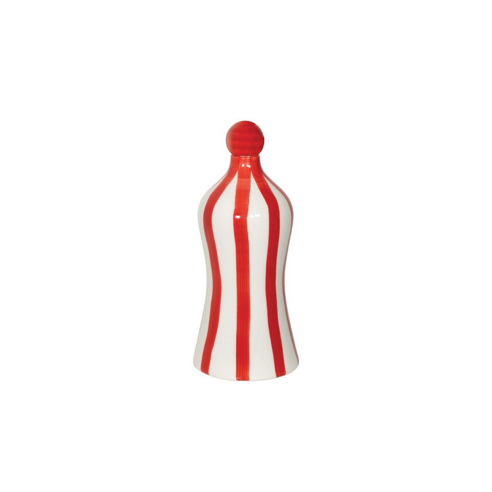 Lido - Zafferano Ceramic bottle with Red stripes