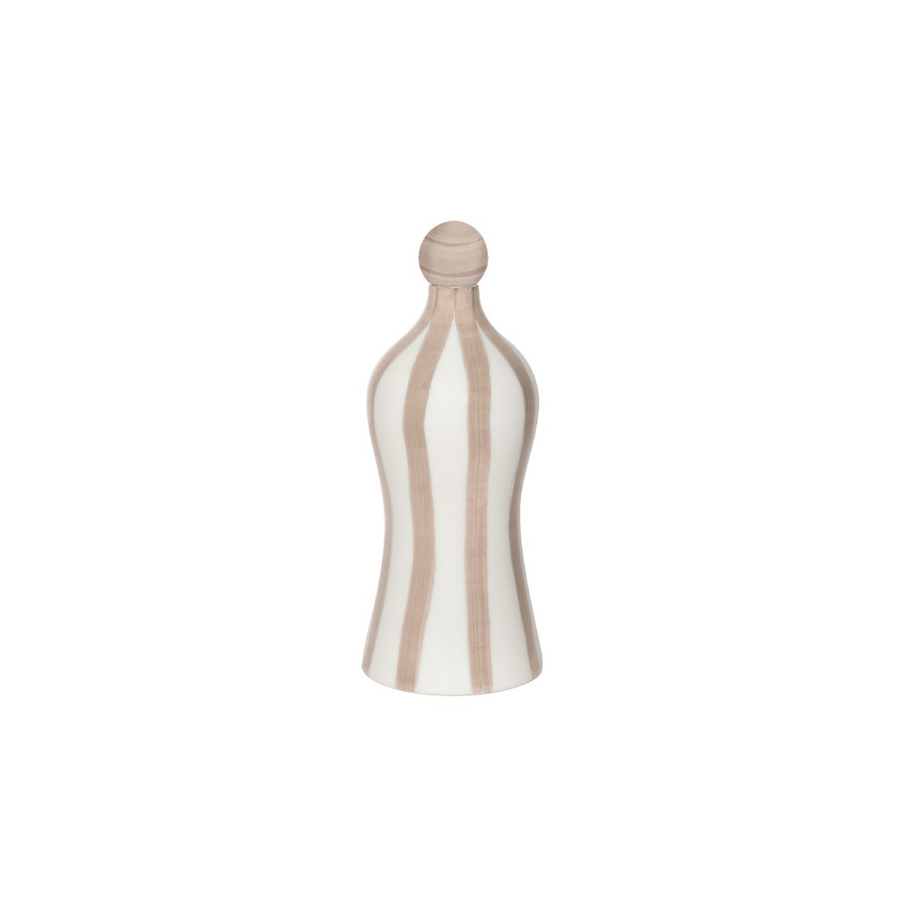 Lido - Zafferano Ceramic bottle with Sand stripes