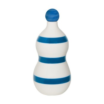 Lido - Zafferano Ceramic bottle with Light Blue bands
