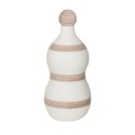 Lido - Bottiglia in ceramica a fasce Sabbia Zafferano
