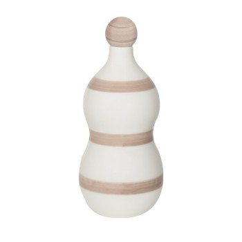 Lido - Zafferano Ceramic bottle with Sand bands