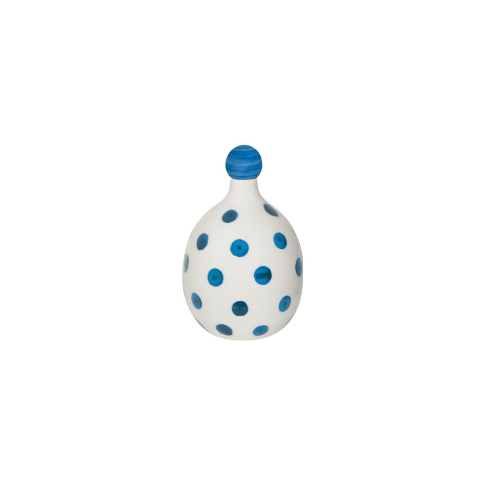 Lido - Zafferano Ceramic bottle with Light Blue dots