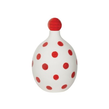Lido - Bottiglia in ceramica a Pois Rossi Zafferano