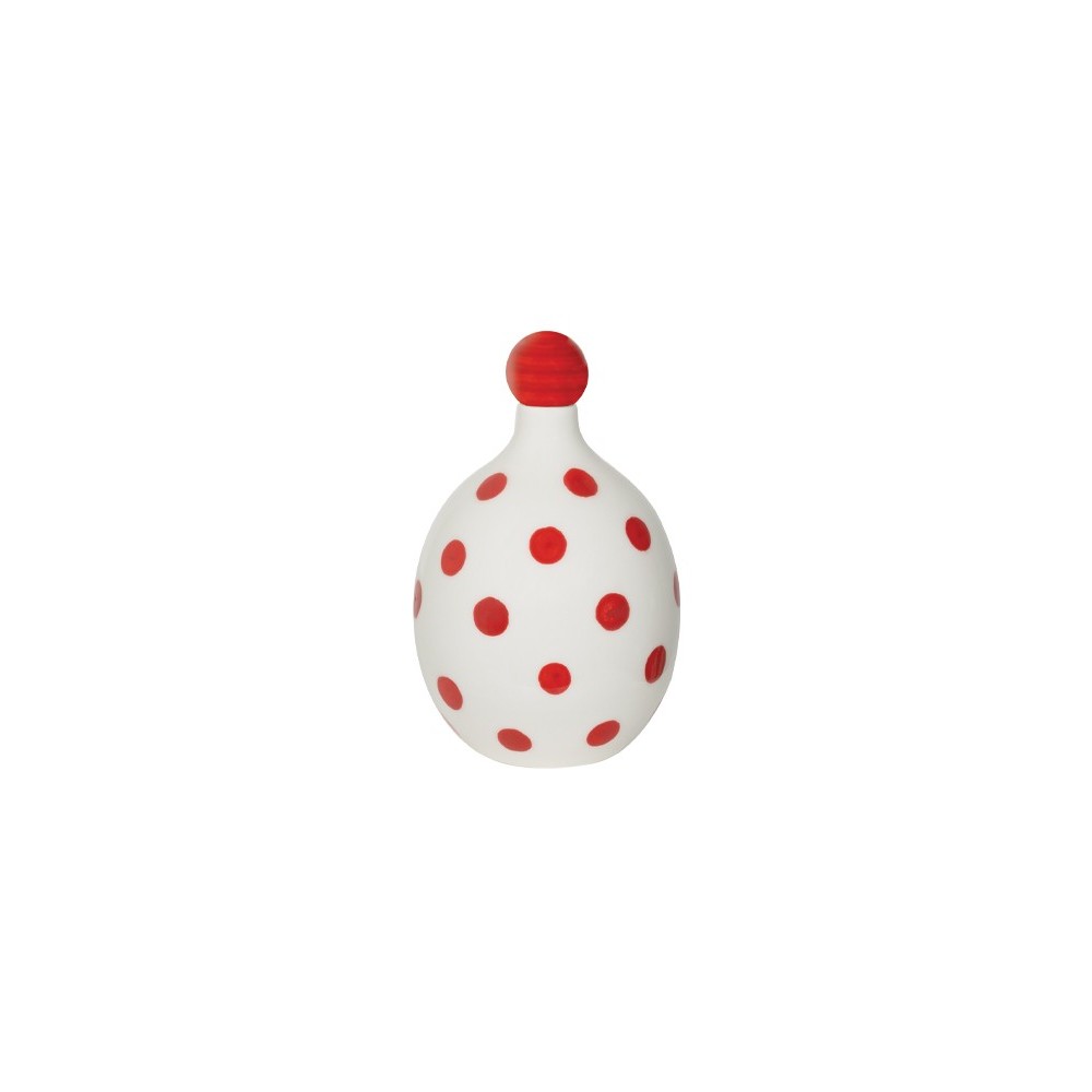 Lido - Zafferano Ceramic bottle with Red dots