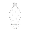Lido - Zafferano Ceramic bottle with Black dots