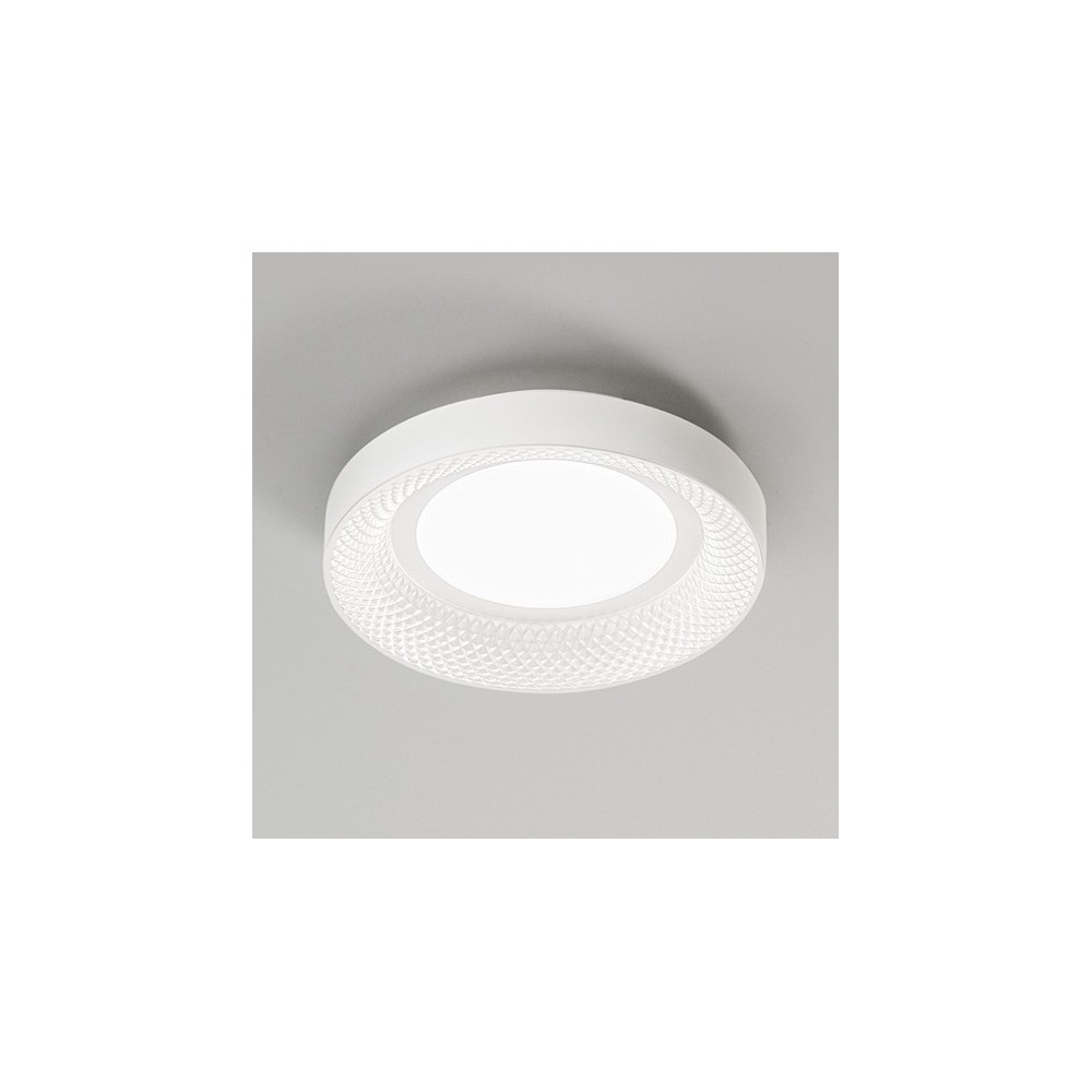 HIVE Led ceiling light in matt white metal 30W Perenz