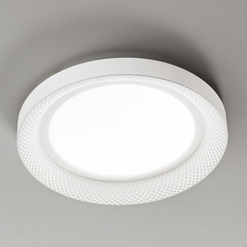HIVE LED ceiling light in matt white metal 40W Perenz ø50cm