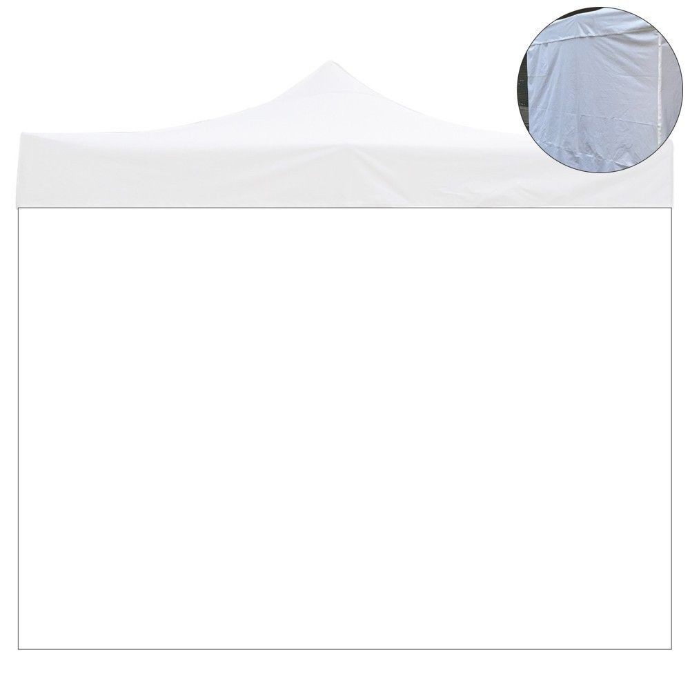 Waterproof white 6x2m side cover for 3x6m foldable gazebo