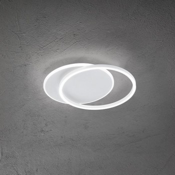 ORBIT Matt White LED ceiling light 43W Perenz in aluminium