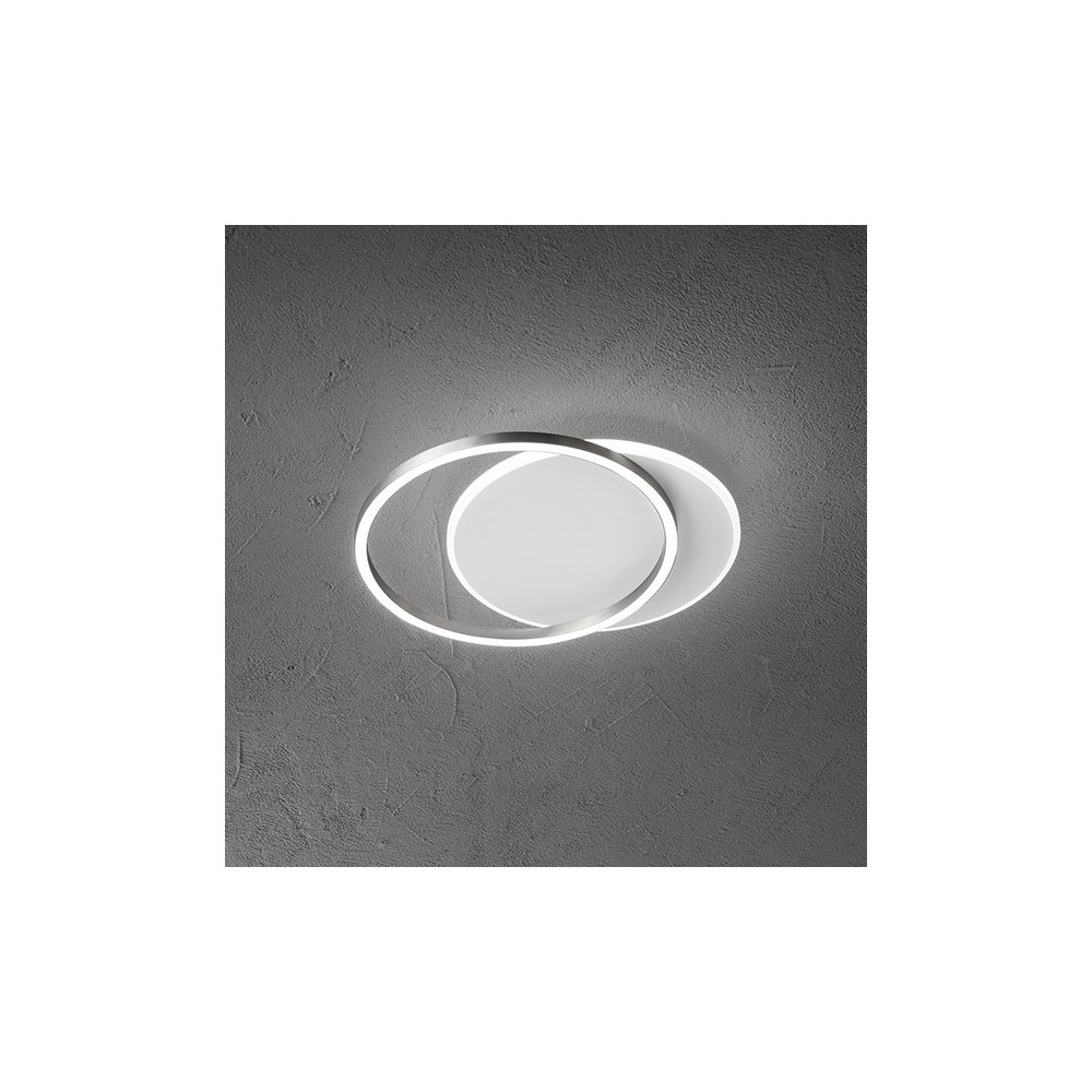 ORBIT White and Grey LED ceiling light 43W Perenz in aluminium
